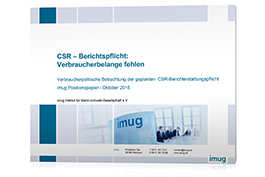 imug-Positionspapier: CSR-Berichtspflicht